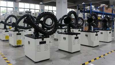 激光煙霧凈化器出貨！執信環保科技出口訂單！